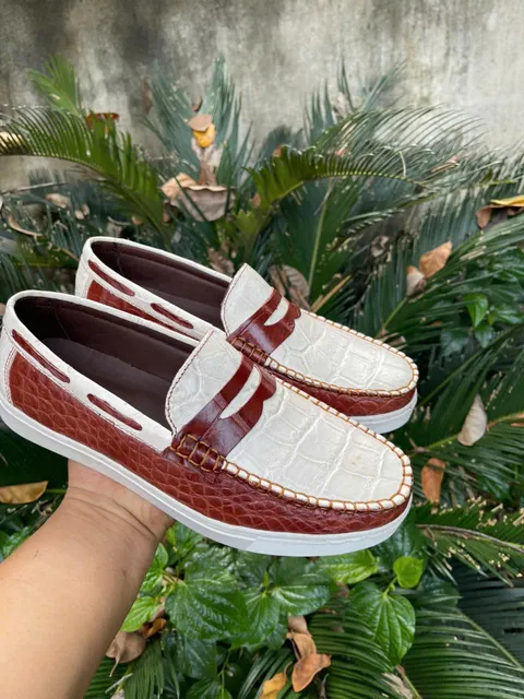 Giày lười da cá sấu – Mẫu 002 – mã SD-GL-002