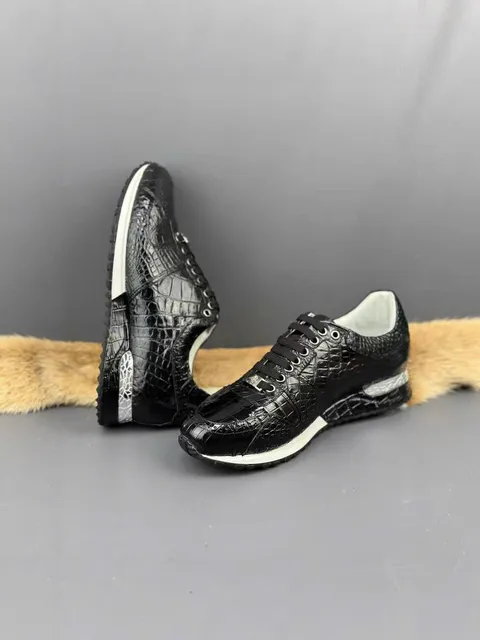 Giày sneaker da cá sấu – Mẫu 077 – mã SD-SNK-077