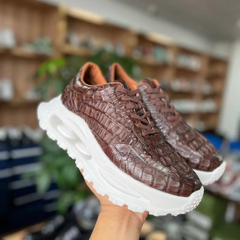 Giày sneaker da cá sấu – Mẫu 101 – mã SD-SNK-101