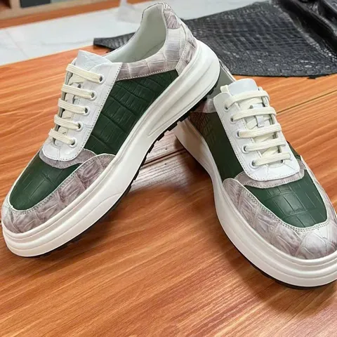 Giày sneaker da cá sấu – Mẫu 128 – mã SD-SNK-128
