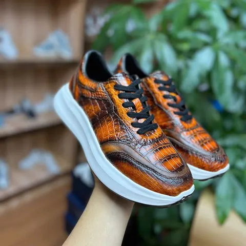 Giày sneaker da cá sấu – Mẫu 168 – mã SD-SNK-168