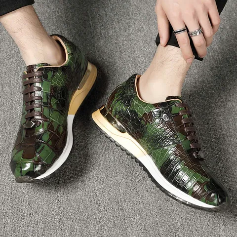 Giày sneaker da cá sấu – Mẫu 224 – mã SD-SNK-224