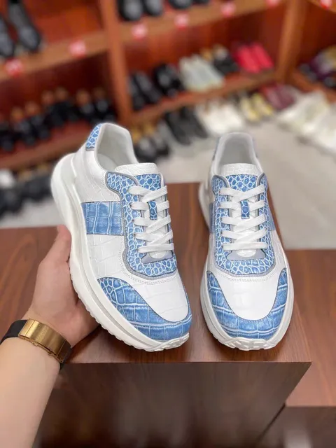 Giày sneaker da cá sấu – Mẫu 236 – mã SD-SNK-236