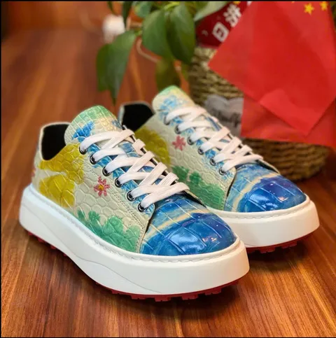 Giày sneaker da cá sấu – Mẫu 244 – mã SD-SNK-244