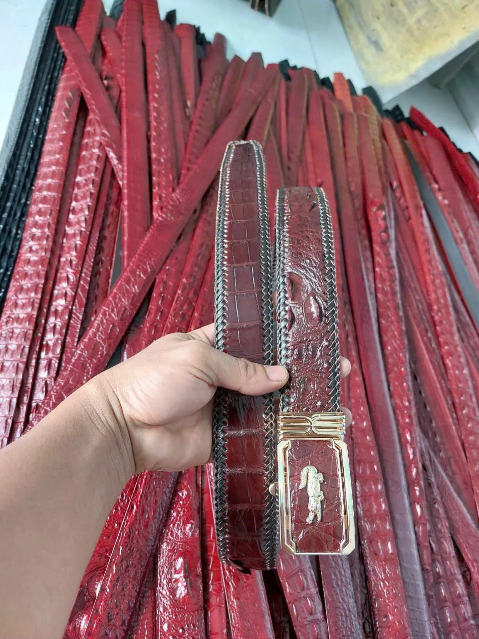 Thắt lưng da cá sấu – Mẫu 020 – mã SD-TL-020